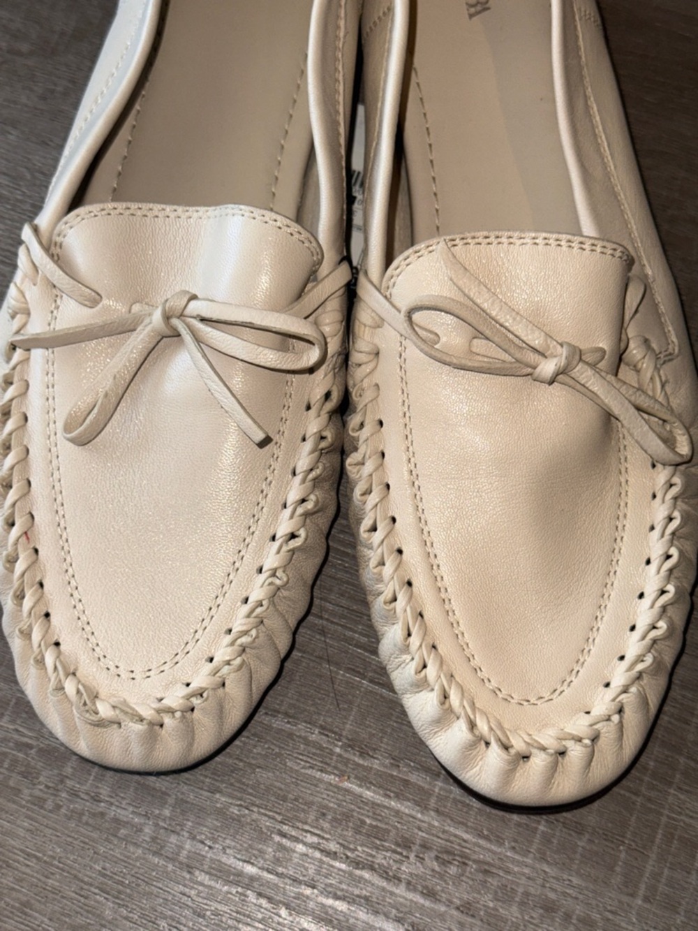 Zara Gathered Soft Leather Loafers (NWT) - Picture 11 of 15